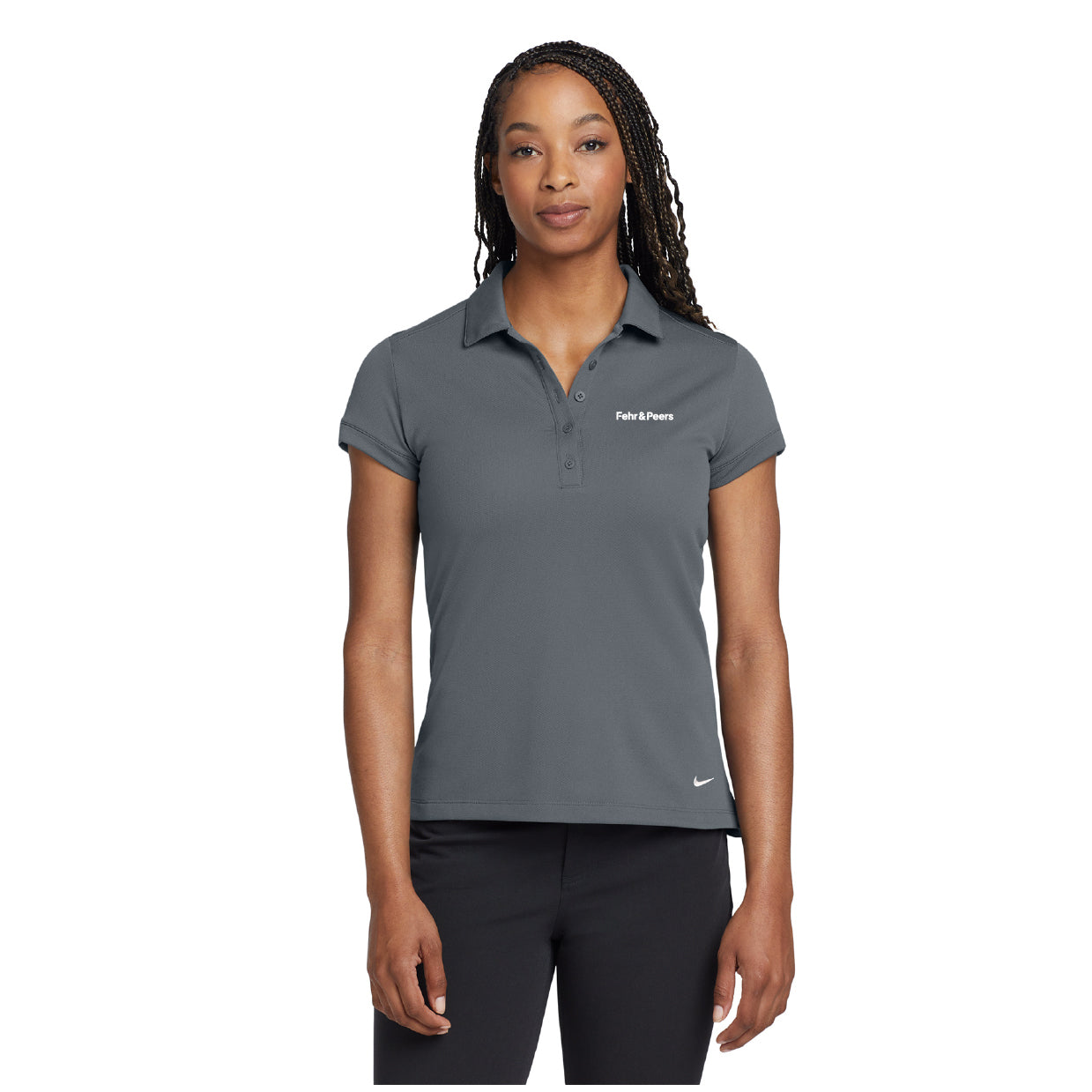 Nike Women's Dri-FIT Solid Icon Pique Modern Fit Polo