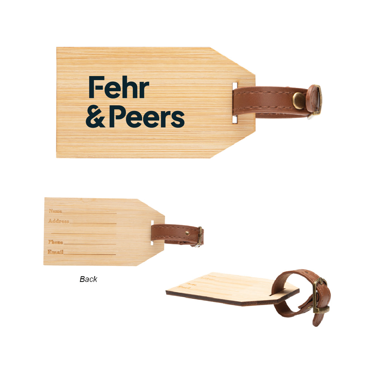 Outbound Bamboo Luggage Tag