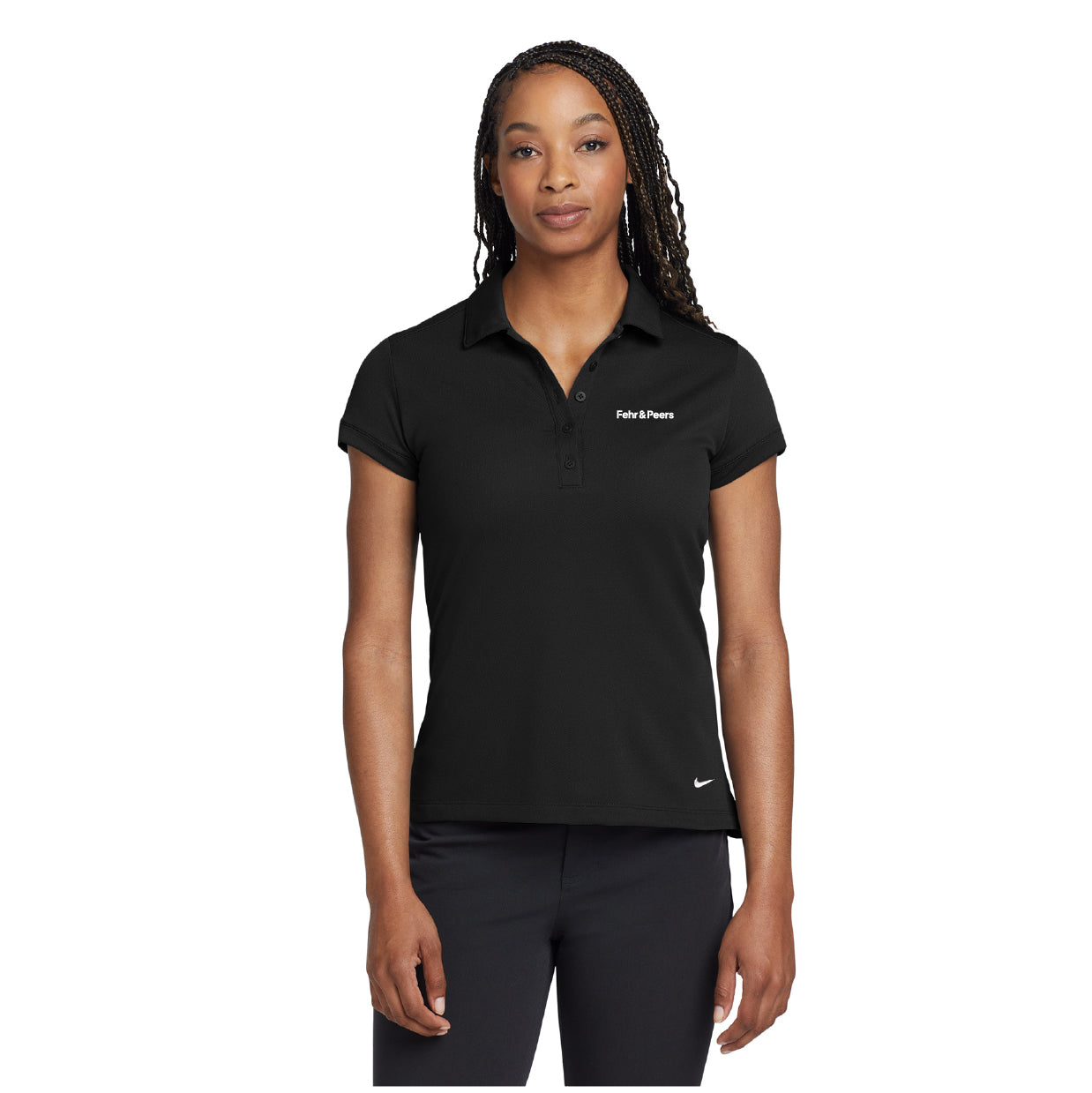 Nike Women's Dri-FIT Solid Icon Pique Modern Fit Polo