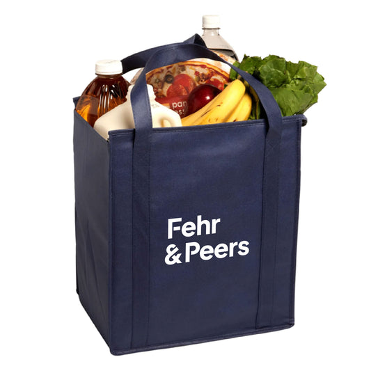 Large Non-Woven Grocery Tote Bag with Insert
