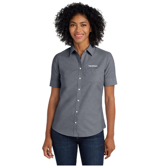 Port Authority® Women's Short Sleeve SuperPro™ Oxford Shirt