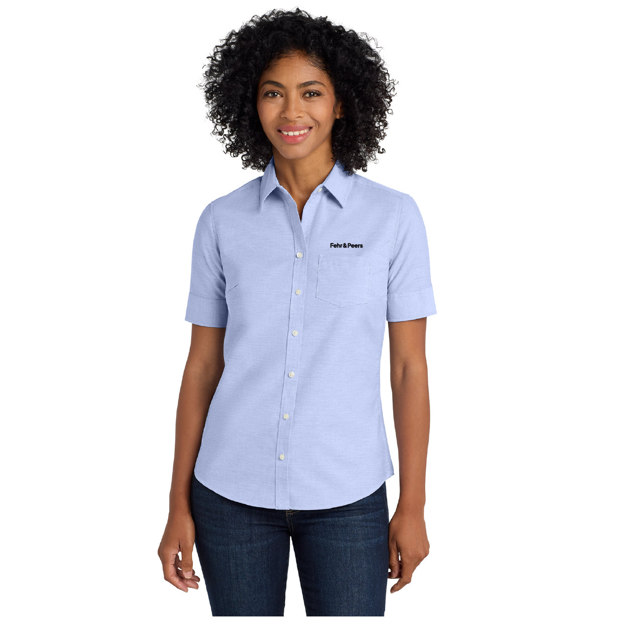 Port Authority® Women's Short Sleeve SuperPro™ Oxford Shirt