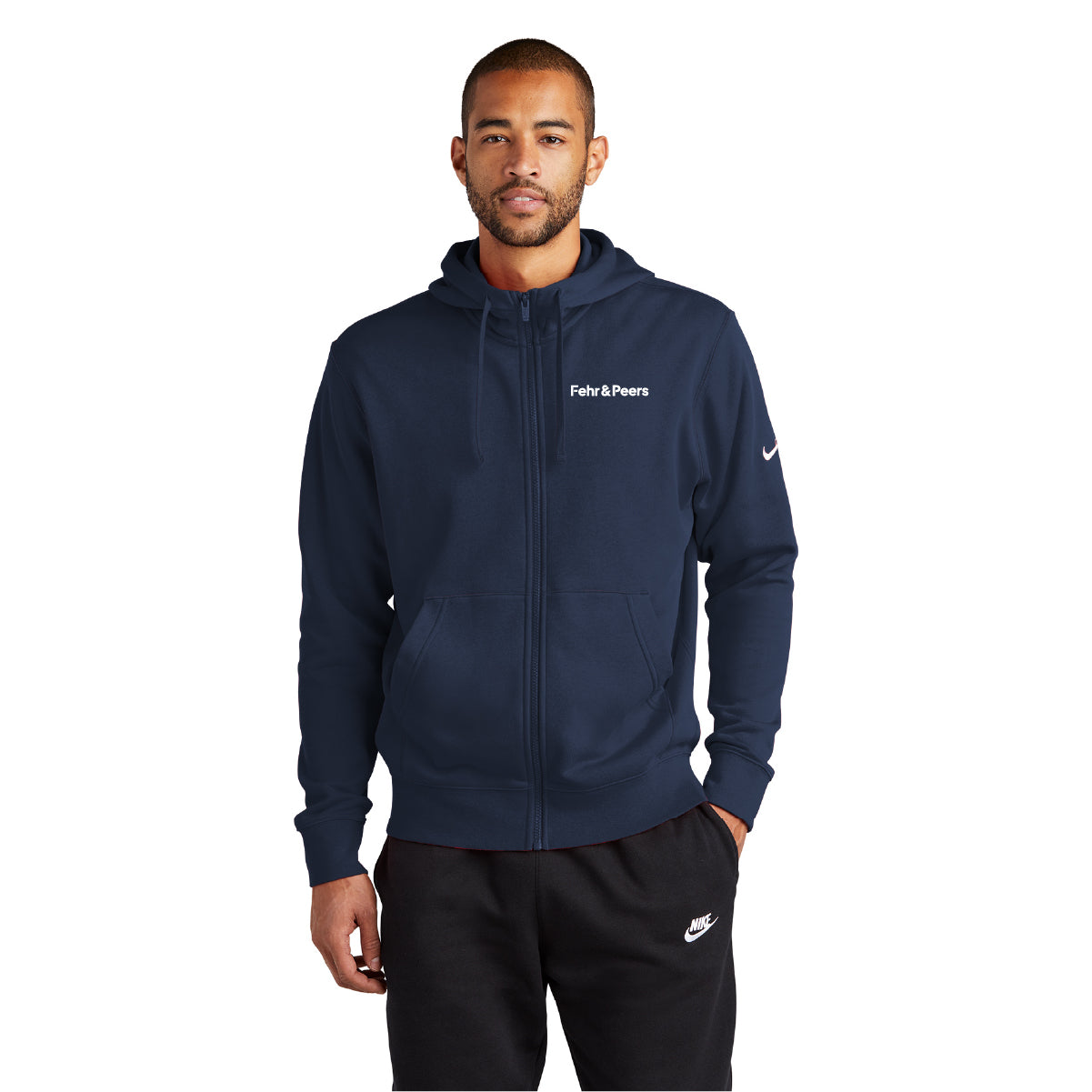 Nike Club Fleece Sleeve Swoosh Full-Zip Hoodie
