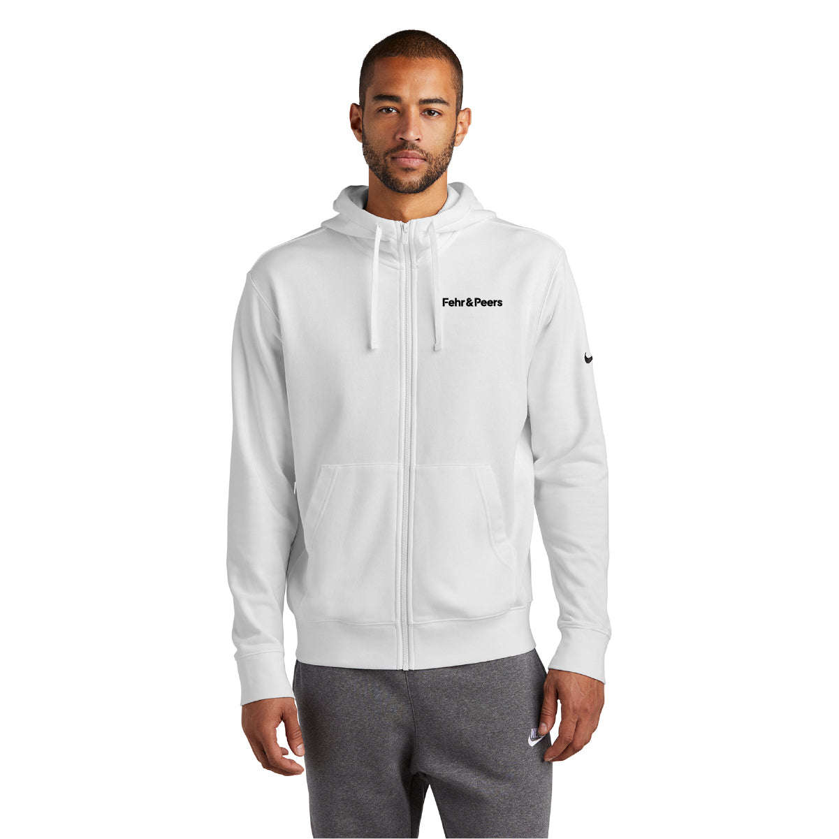 Nike Club Fleece Sleeve Swoosh Full-Zip Hoodie