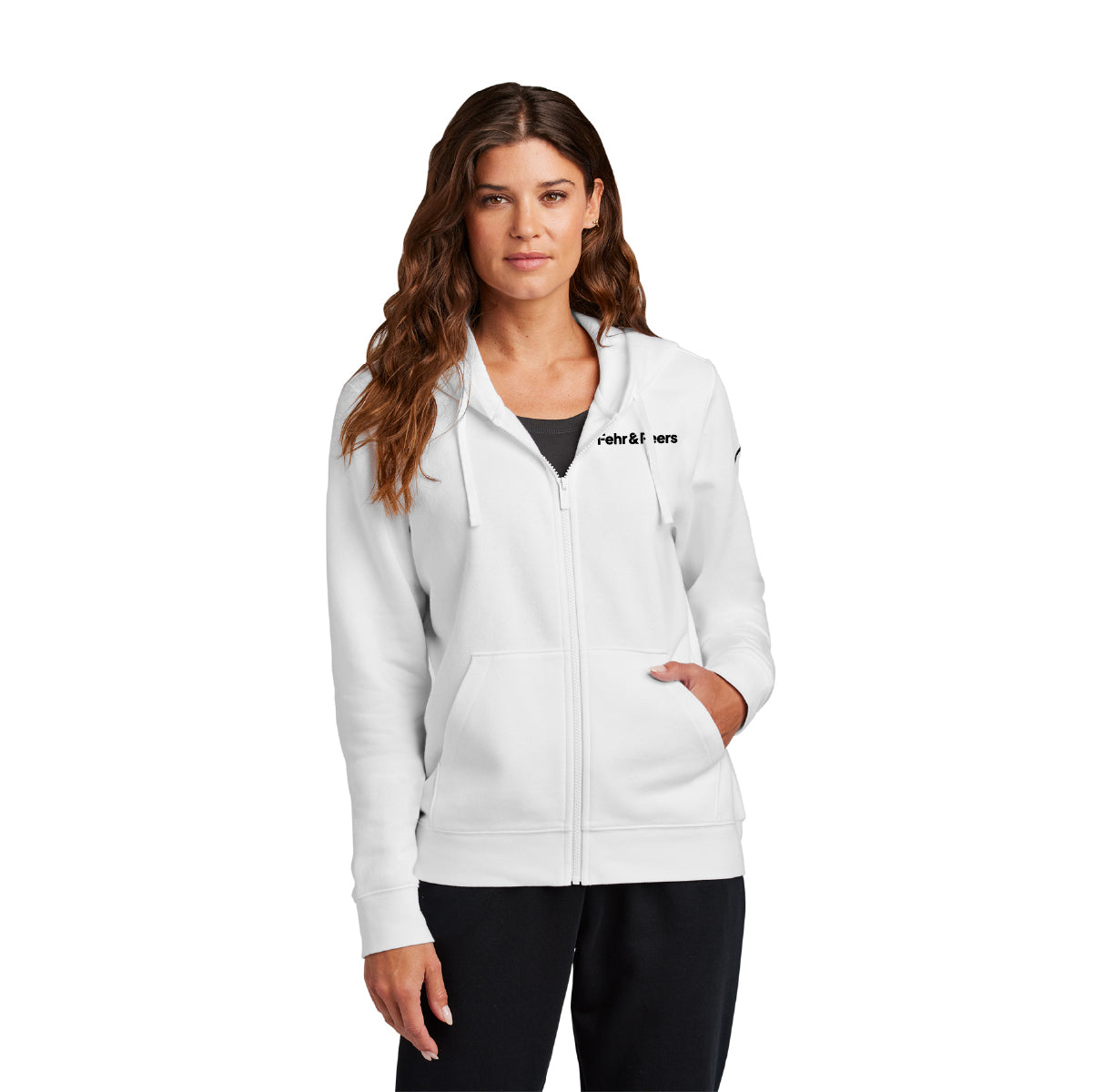 Nike Women's Club Fleece Sleeve Swoosh Full-Zip Hoodie