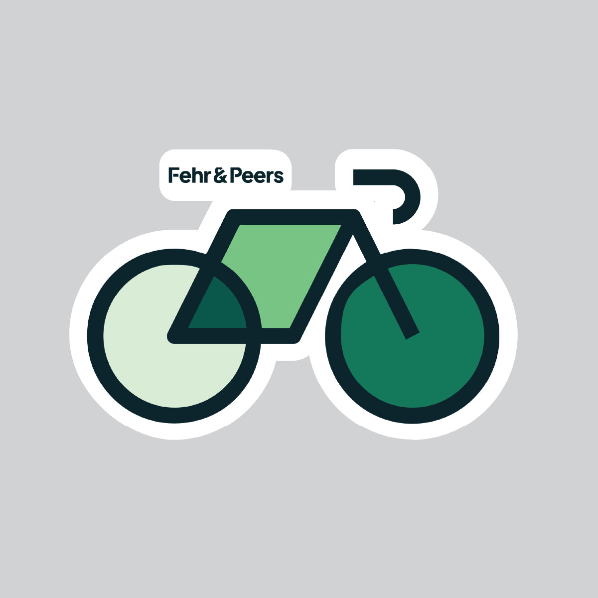 Bike Shape 3" Sticker